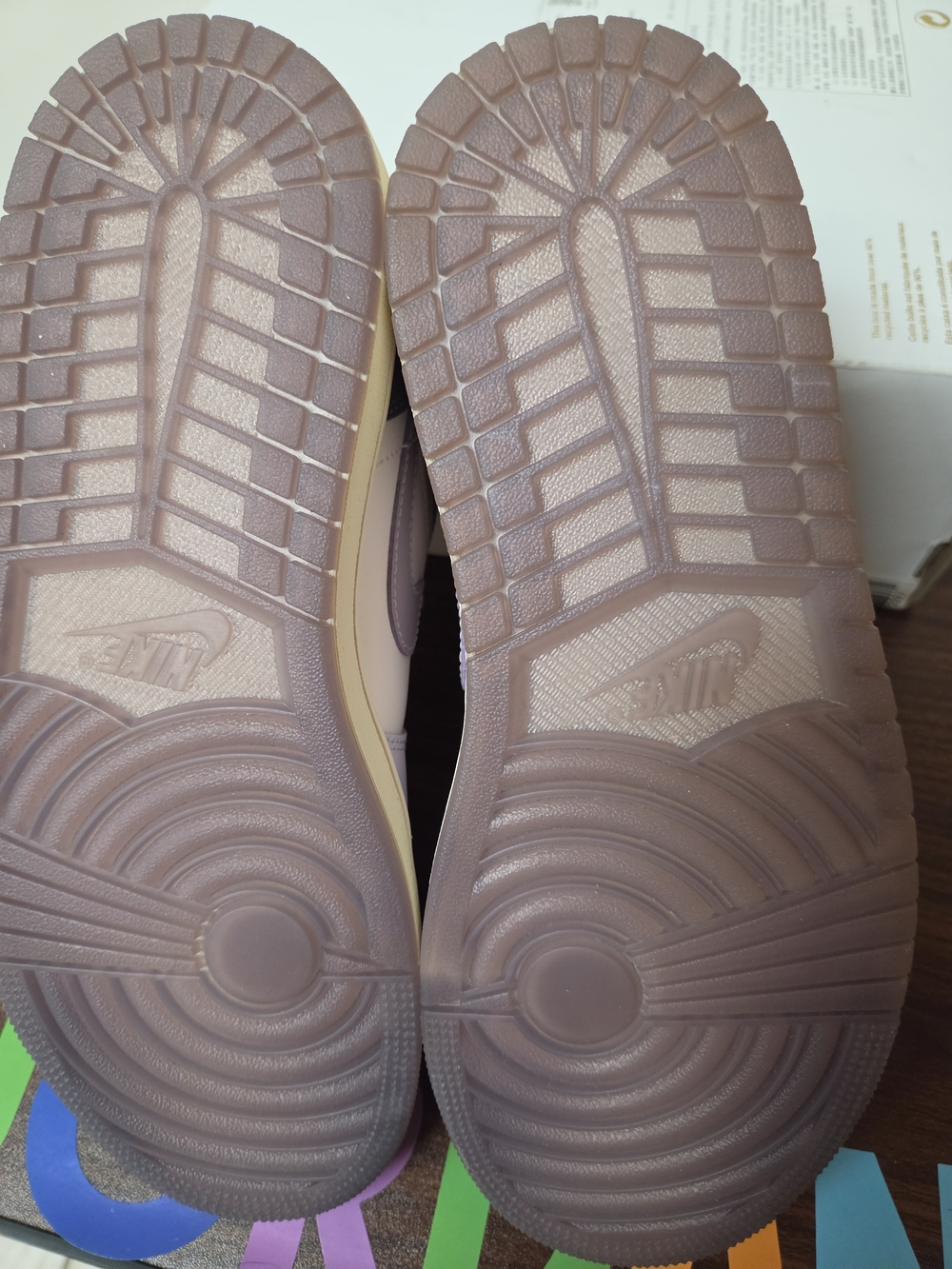Brand New Air Jordan Low Retro - Pastel Lavender & Pink Women's Sneakers - Picture 7 of 8